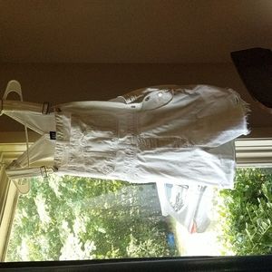 Gap white overalls